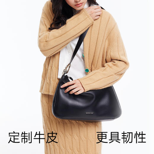 Amazing Song乙颂 慕斯包中号升级款 新款小众设计斜挎牛皮女士通勤单肩大包包 商品图5