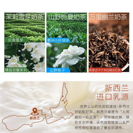 【正品爆款热销】控多卡茉莉雪芽&山野栀夏奶茶O添加蔗糖O反式 商品图2