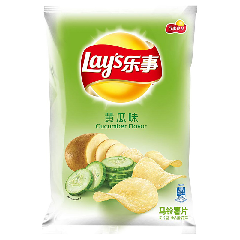 乐事薯片黄瓜味70g