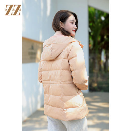 佐尔美冬季新款 气质百搭连帽保暖羽绒服E34YY01 商品图4