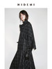 HIDEMI 进口色织格纹厚款羊毛可拆卸围巾设计感多穿式不对称剪裁外套衬衫半裙套装 商品缩略图6