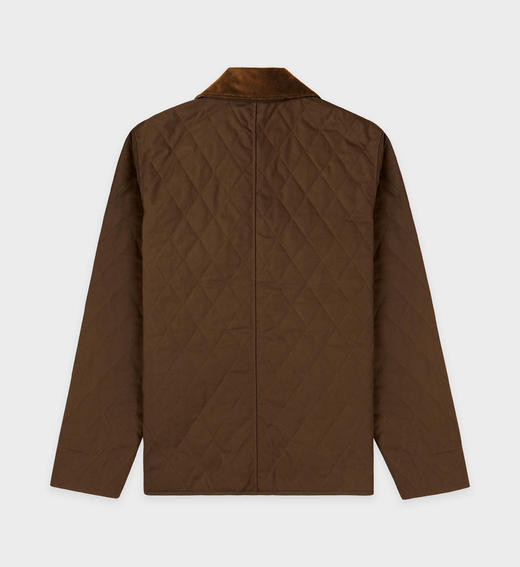 Sporty & Rich - Vendome Quilted Jacket - Chocolate - 女装 - 夹克 - 巧克力色 商品图1