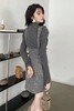 amadella 灰色假两件拼接格纹连衣裙 15259 商品缩略图2