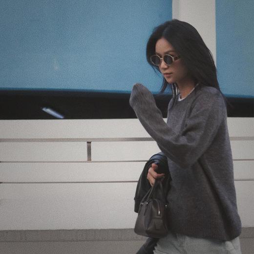 【顺丰包邮】45203 洛诗琳高支100羊毛无缝圆领插肩袖套头毛衣3393 商品图0