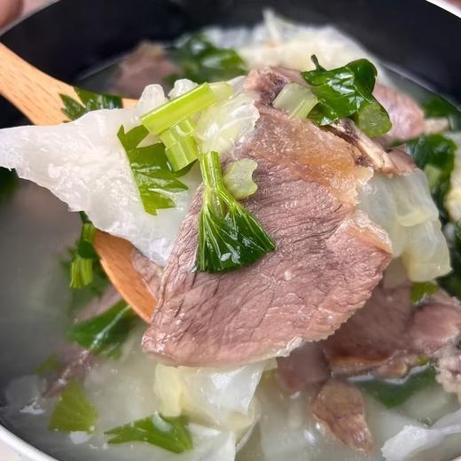 【肉食精选】四川乐山跷脚牛肉汤 火了150年的美食 大片牛肉 无碎肉 牛大骨 牛板筋熬汤 加入当归熬汤 肉香汤美 鲜香无腥 商品图4