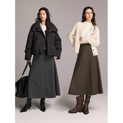 棉仓357617002-秋冬大摆伞裙 商品图4