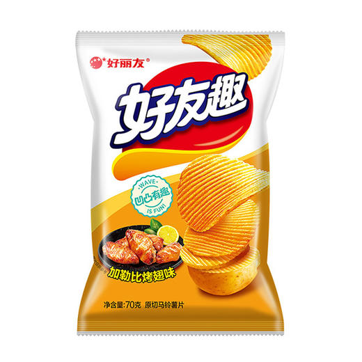 好丽友薯片好友趣加勒比烤翅味70g 商品图0