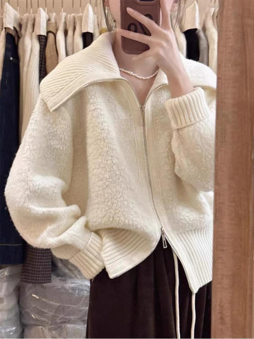 韩代版圈圈毛开衫 商品图1