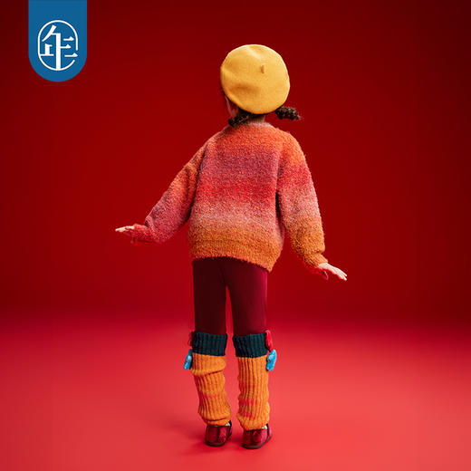 年衣童装儿童毛衣新款中式女童宝宝套头毛衫针织打底衫潮是心动啊毛衣 商品图4