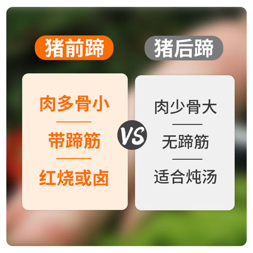 【包邮】安心猪蹄 粮食喂养 整只带筋前蹄  急冻锁鲜  满口肉香 400g*3只/400g*5只 商品图5