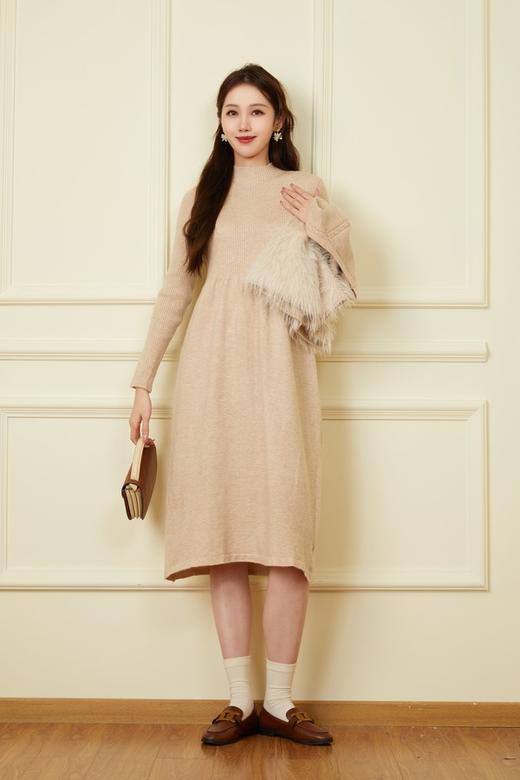 ELLA JADE 气质毛绒马甲连衣裙针织套装 19506 商品图4