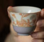 赋山叙 |青衣紫菊纹主杯 商品图0