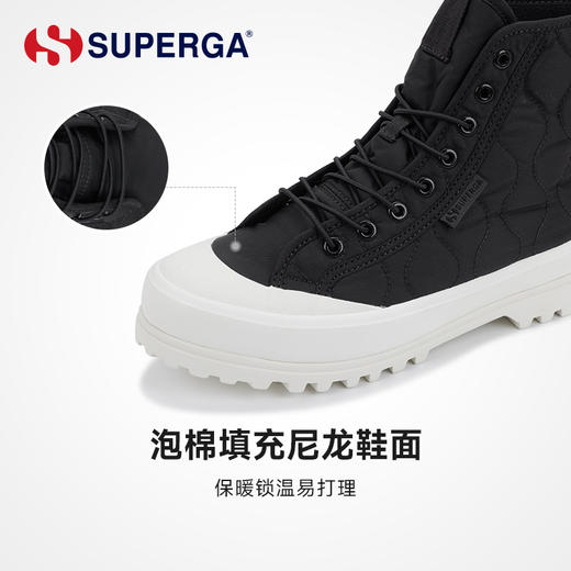 SUPERGA冬季新品厚底马丁靴女鞋增高加绒加厚中筒靴 商品图2