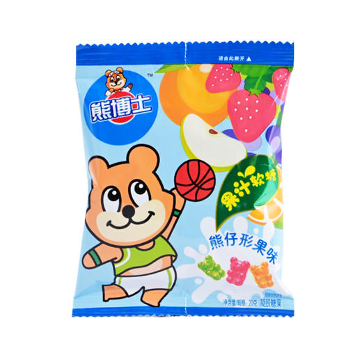 徐福记果汁软糖熊仔型果味袋装20g*20袋 商品图1