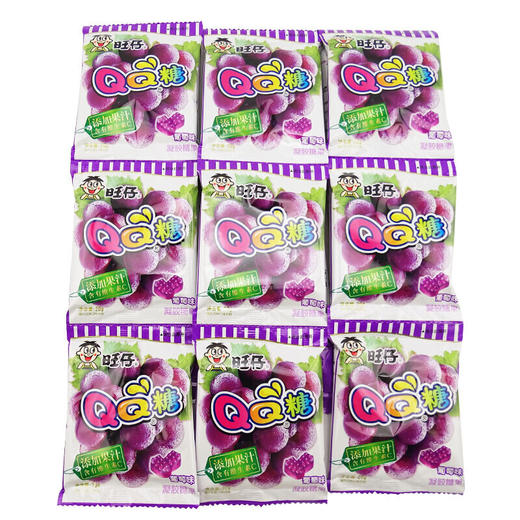 旺仔QQ糖葡萄味20g*20袋 商品图0