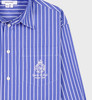 Sporty & Rich - Crown Oversized Shirt - Blue/White Stripe - 女装 - 衬衫 - 蓝色/白色条纹 商品缩略图1