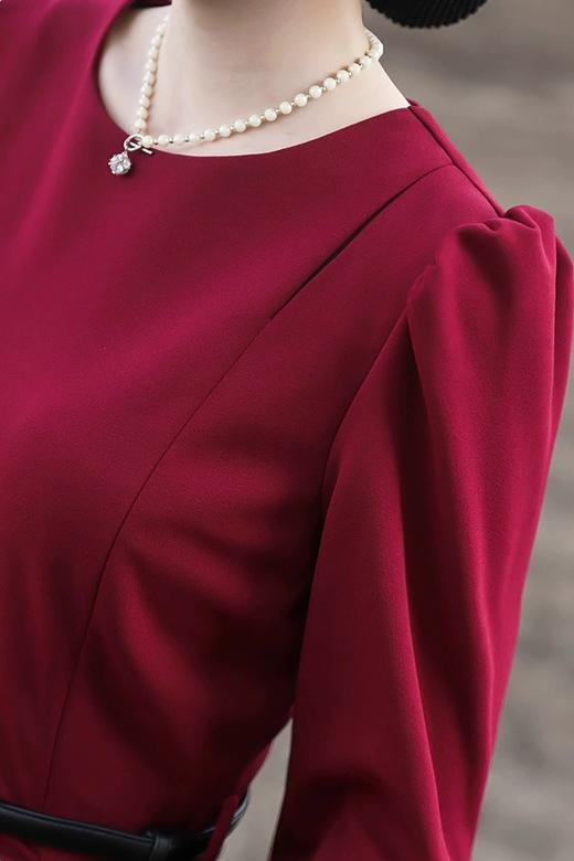 ELLA JADE 红色高端大气收腰连衣裙 19533 商品图2