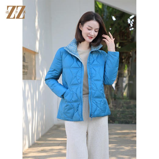 佐尔美冬季新款 短款双面穿90绒减龄高级感保暖羽绒服女E34YY24 商品图2