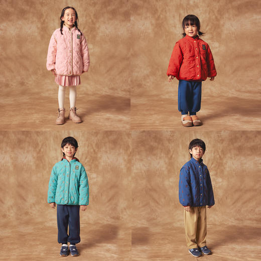 【冬Vol.5】allblu幼岚儿童棉服太阳羽棉女童男童冬季新款保暖小物件绣花棉服ZY 商品图2
