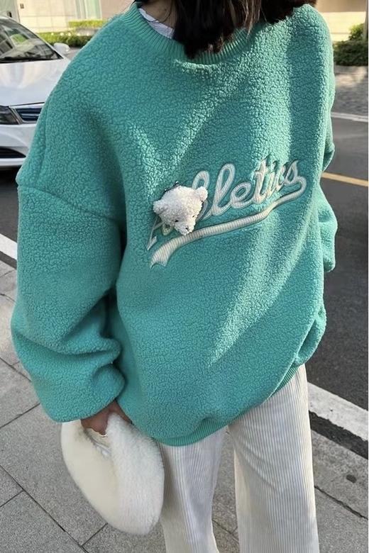 Stay2Weeks 糖果蓝绿色颗粒绒卫衣 15243 商品图3