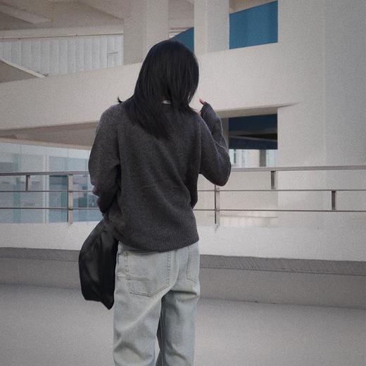 【顺丰包邮】45203 洛诗琳高支100羊毛无缝圆领插肩袖套头毛衣3393 商品图2