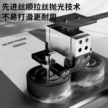 欧乐菲（OLOFE）304不锈钢菜板子砧板切菜水果案板面板揉面板宝仕康特大号39*28cm 商品图5