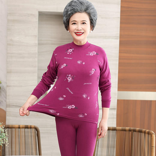 【中老年人保暖内衣】秋衣秋裤套装 纯棉宽松薄款 男士大码老人棉毛衫  商品图5