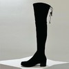 【顺丰包邮】41842 洛诗琳明星同款弹力绒面粗跟过膝长靴女03601 商品缩略图3