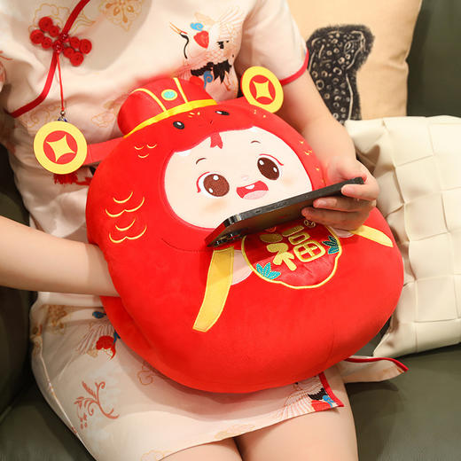 【新年吉祥物！财蛇到上线】财蛇到挂件毛绒玩具生肖蛇年吉祥物公仔玩偶圆形娃娃插手抱枕公司礼品。ry 商品图3