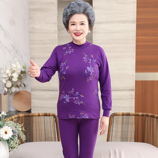 【中老年人保暖内衣】秋衣秋裤套装 纯棉宽松薄款 男士大码老人棉毛衫  商品图10