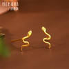 黄金生肖蛇耳饰 灵蛇献瑞系列足金灵蛇盘绕耳钉耳环女士礼物MEMORA诗普琳LEE03801（线上专供） 商品缩略图3