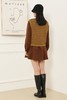 WHO KNOWS 学院风棕色连衣裙马甲两件套 15076 商品缩略图5
