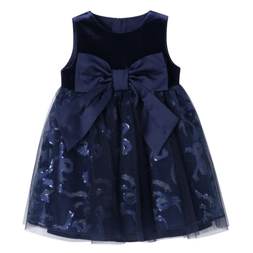 女童精致网纱丝绒裙冬季新款安奈儿童装实体店同款XG443759 商品图6