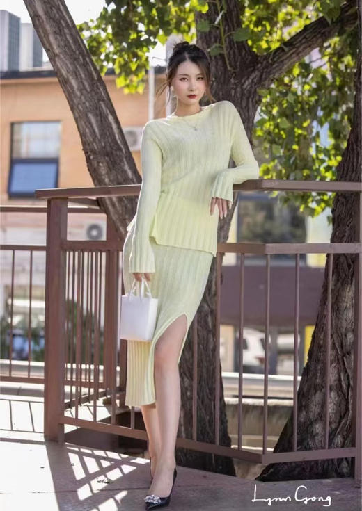 H型针织长裙 商品图0