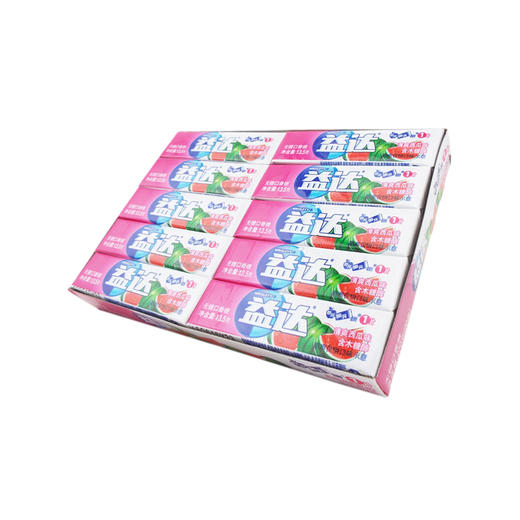 益达含木糖醇无糖口香糖清爽西瓜味5片装13.5g*20条 商品图1