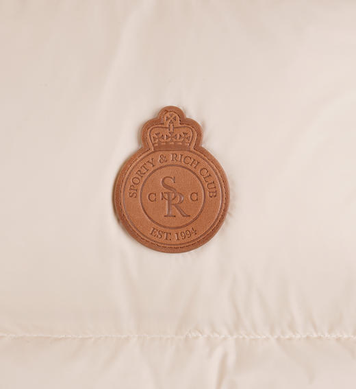 Sporty & Rich - Crown Puffer Vest - Champagne - 女装 - 背心 - 香槟色 商品图2