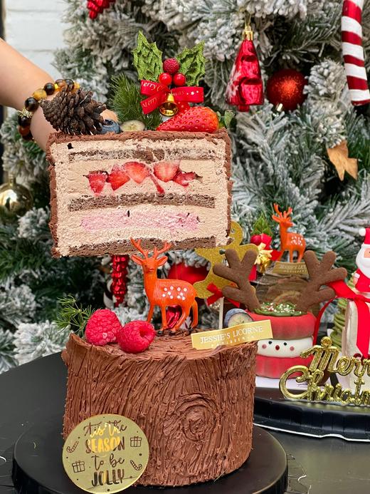 法国黑巧甘纳许草莓蛋糕 商品图1