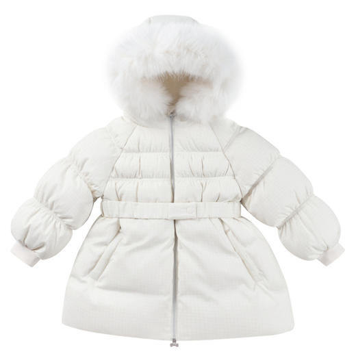 【极寒-15~-5℃】女童收腰羽绒外套虫长款外套冬季新款安奈儿童装实体店同款XG445761 商品图7