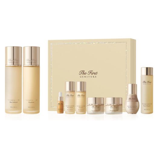 【保税仓】OHUI欧蕙极致两件套（免税版）水150ml+水中样20ml+乳145ml+乳中样20ml+精华中样5ml+面霜中样10ml+眼霜中样5ml+安瓶精华中样5ml+洁面中样80ml/套 商品图0