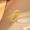 足金灵蛇戒指 灵蛇献瑞系列黄金生肖蛇活口戒指女士礼物【按克计价黄金2】MEMORA诗普琳GRE05701 商品缩略图5