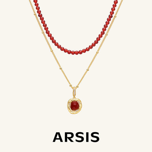 ARSIS｜蛇来运转系列 蛇纹鸿运双层叠链 商品图1