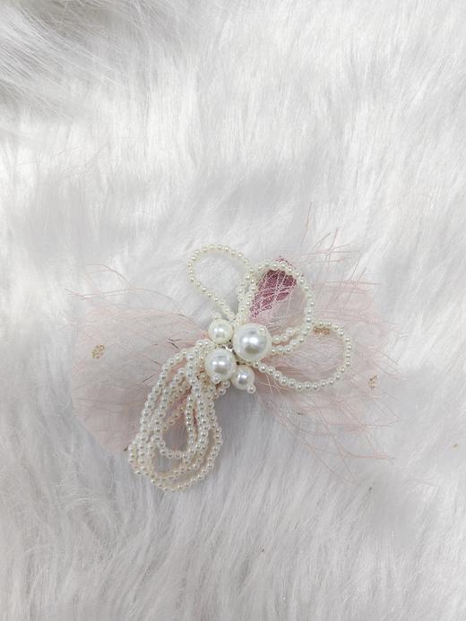 珍珠网纱发夹 商品图1