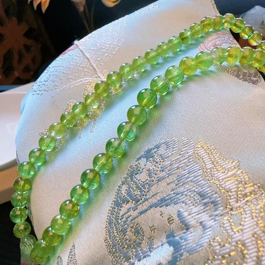 6mm-7mm多圈全色绿碧玺手串 商品图2