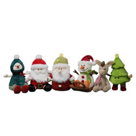 McHugs圣诞节系列毛绒玩具公仔圣诞老人树雪人薰衣草节日礼物