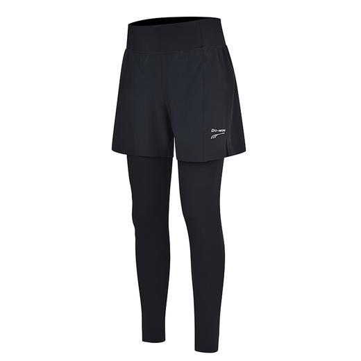 多威弹力压缩裤子男吸湿快干透气假两件九分裤3542458 商品图1