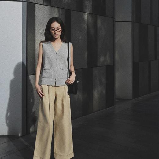 【顺丰包邮】42202 洛诗琳澳洲美丽诺羊毛混羊绒披肩背心两件套 商品图4