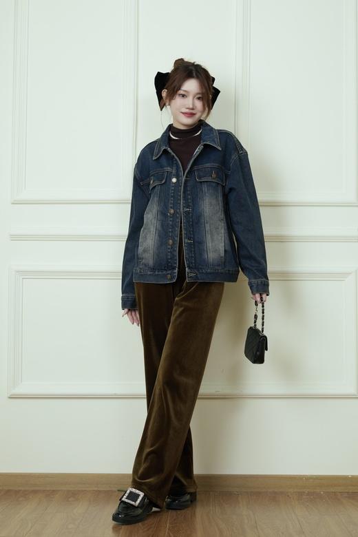 HAYES 休闲加绒加厚直筒裤 19567 商品图2