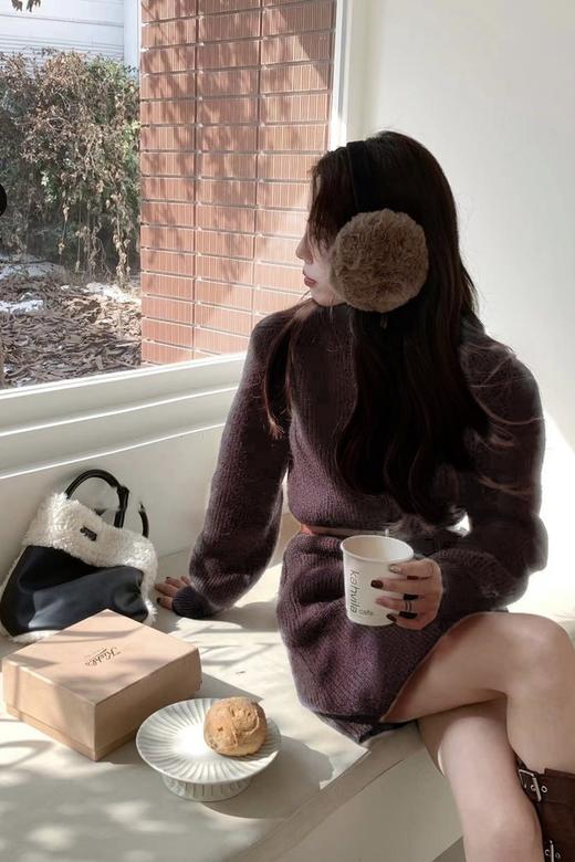 Say Something 棕色绒面腰带 19261 商品图2