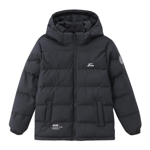 【拼接品牌logo保暖】赛琪简约女士保暖厚棉衣244758 商品图2