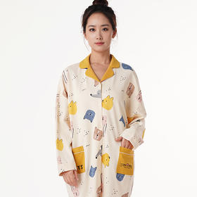 都市丽人睡衣单件裙生活家居无尘棉单面家居服LH16H6